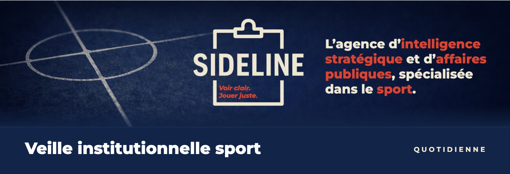 Sideline, l'agence d'intelligence stratégique et d'affaires publiques, spécialisée dans le sport